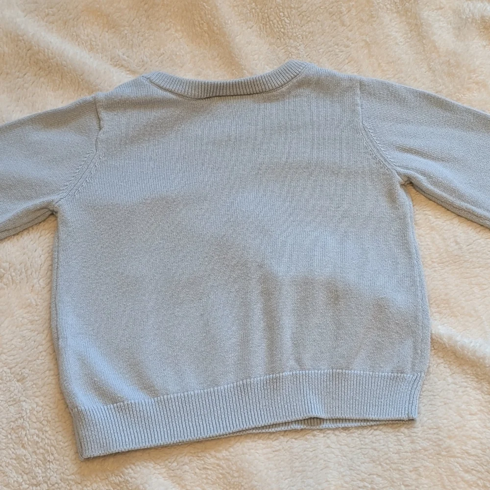 The Children's Place Light Blue Polar Bear Blue Knit Sweater Girl's 18 24 Month
